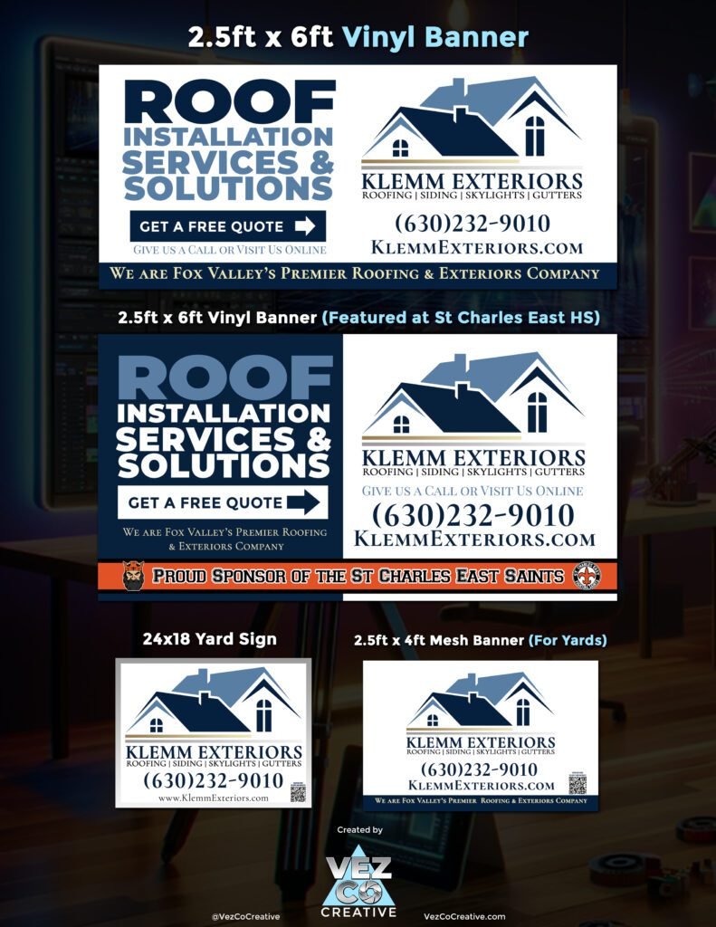 VezCo Creative - Marketing Print Klemm Exteriors 2