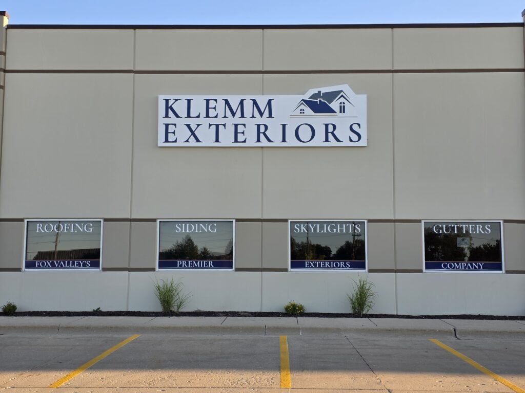 Custom Roofing Proposal Folder- Klemm Exterors - 2026 building sign