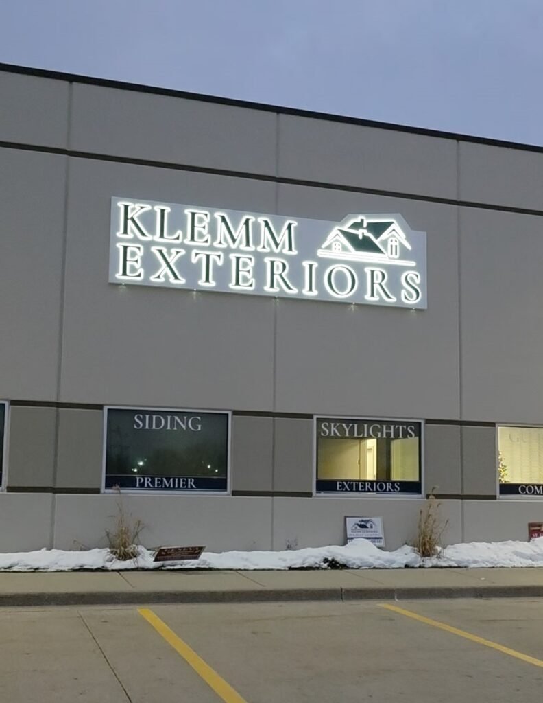Klemm Exterors - 2026 Building sign